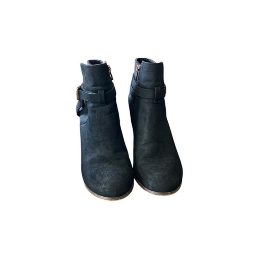 Joe Fresh Black Boots with Brown Heel - Size 9